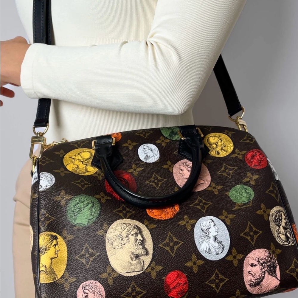 Louis Vuitton x Fornasetti Cameo speedy Bandouliere 25 like new - Picture 12 of 13